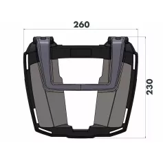 Soporte baúl moto Easyrack para KAWASAKI ELIMINATOR 500 (2024-)