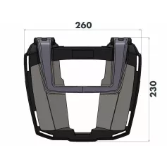 Soporte de Baúl Easyrack Negro para Ducati DesertX Rally (2024-) - Estilo y Funcionalidad en Tu Aventura