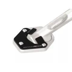 Placa de Caballete Lateral Plata/Negra para Moto Guzzi Stelvio 2024 - Base Estable y Duradera