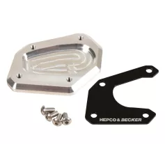 Placa de Caballete Lateral KTM 790 Adventure 2024 | Plata/Negro Alta Calidad
