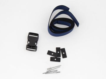 Correa de caucho con remaches y clips para maletas laterales y top case Hepco&Becker