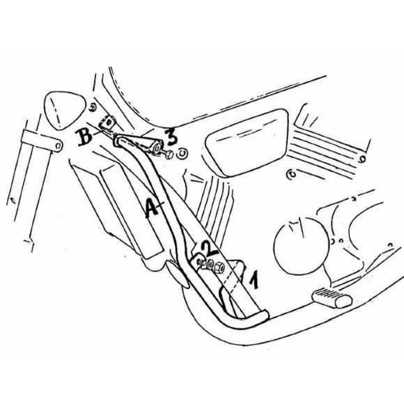 Barras de protección del motor para Honda VF 750 C (1993-2000)
