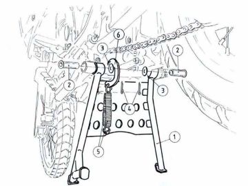 Caballete central para Honda Africa Twin XRV 750 (1993-2003)