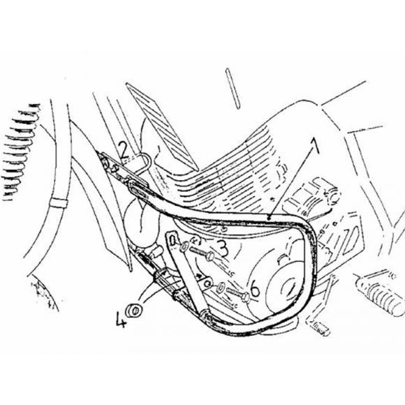 Barras de protección del motor para Yamaha XT 600 E / K (1990-1994)