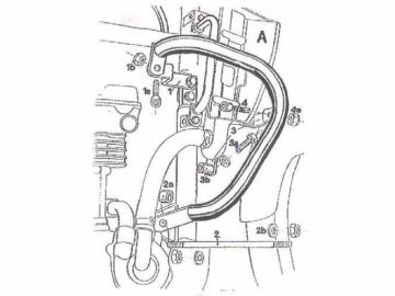 Barras de protección del motor para Kawasaki KLE 500 (1991-2007)