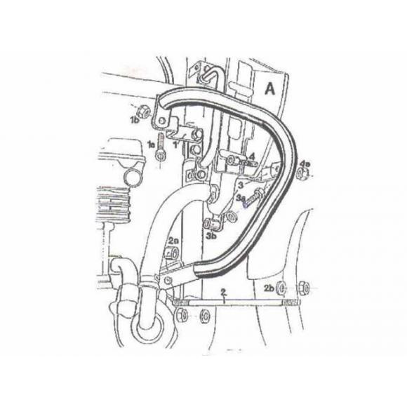 Barras de protección del motor para Kawasaki KLE 500 (1991-2007)