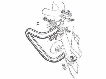 Barras de protección del motor para Kawasaki KLE 500 (1991-2007)