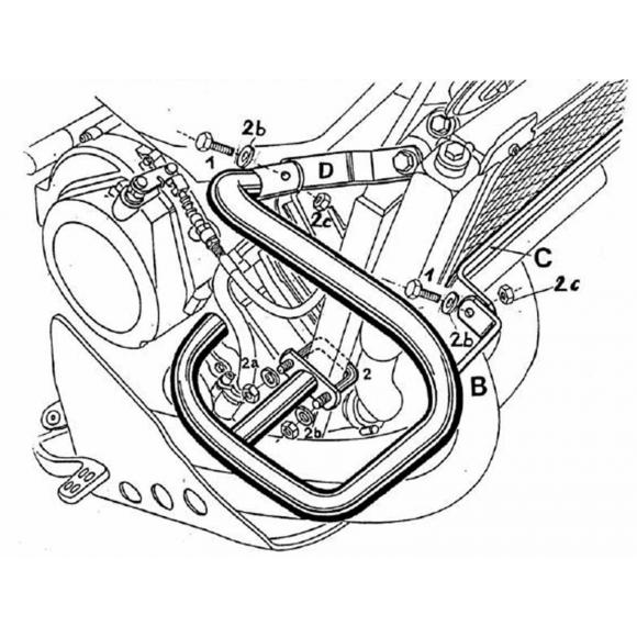 Barras de protección del motor para Yamaha XTZ 750 Super Ténéré (1989-1997)