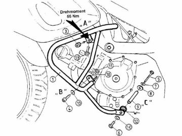 Barras de protección del motor para Suzuki SV 650 / S (1999-2002)