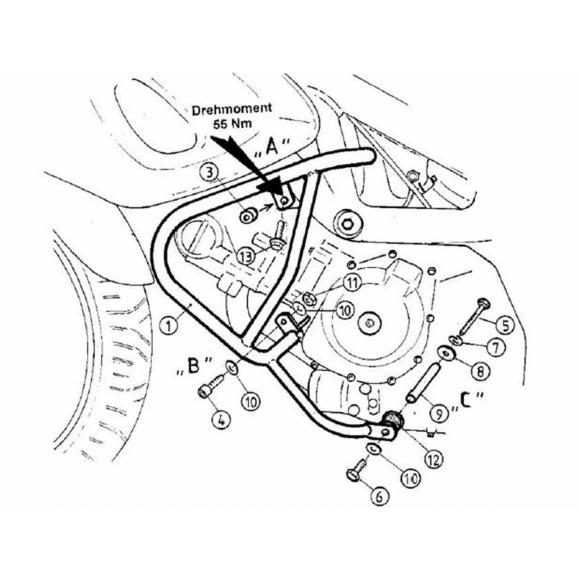 Barras de protección del motor para Suzuki SV 650 / S (1999-2002)