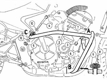 Barras de protección del motor para Honda CBF 600 (2004-2007)