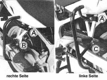 Barras de protección trasera Autoescuela para Suzuki GS 500 / F (2001-2008)