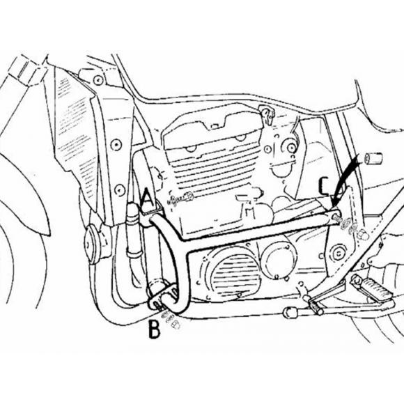 Barras de protección del motor para Kawasaki ZRX 1100 (1997-2001)