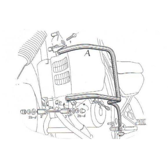 Barras de protección del motor para Honda XL 600 V Transalp (1987-2000)