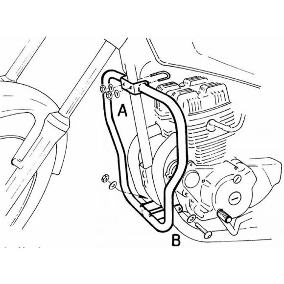 Barras de protección del motor para Honda CM 125 (1982-1986)