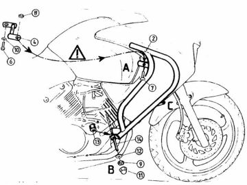 Barras de protección del motor para Honda VARADERO 125 (2001-2006)