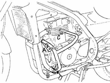 Barras de protección del motor para Kawasaki ER-5 (1997-2000)