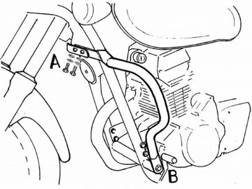 Barras de protección del motor para Kawasaki EL 125 (1998-2007)