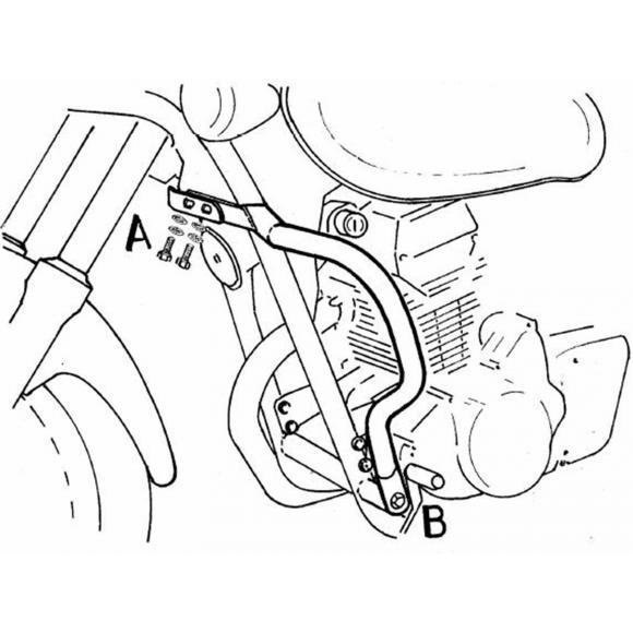 Barras de protección del motor para Kawasaki EL 125 (1998-2007)