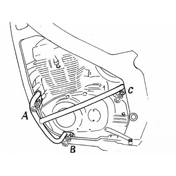 Barras de protección del motor para Suzuki GS 500 E (-2008)