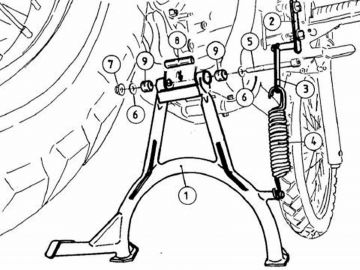 Caballete central para Yamaha XT 660 R / X (2004-2016)