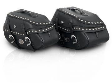 Alforjas de cuero Buffalo Big Custom para soportes de alforjas