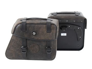 Alforjas de cuero Rugged para Soporte C-Bow
