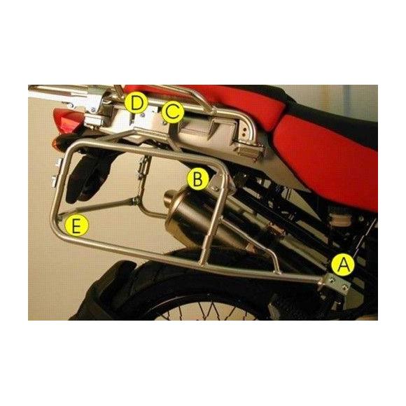 Portamaletas moto para BMW R 1200 GS Adventure (2006-2013) - Plata