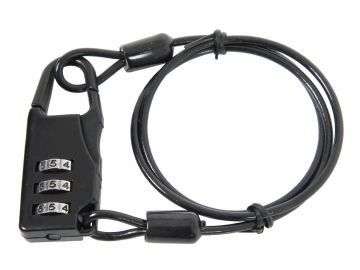 Candado con combinación y cable (50cm)