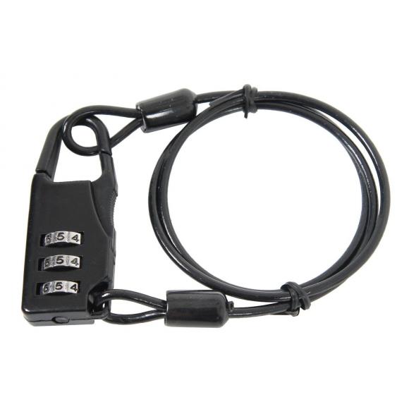 Candado con combinación y cable (50cm)