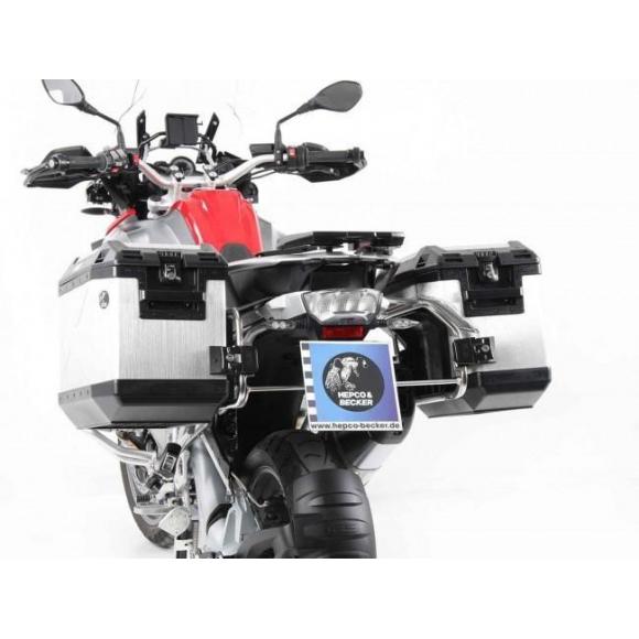 Sistema de maletas Xplorer Cutout para BMW R 1200 GS LC Adventure (2014-2018) - Plata