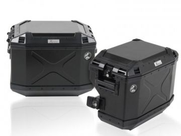 Sistema de maletas Xplorer Cutout para Tiger 800 XC / XCX / XCA (-2019) - Negro