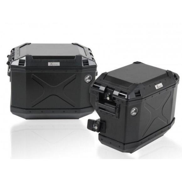 Sistema de maletas Xplorer Cutout para Tiger 800 XC / XCX / XCA (-2019) - Negro