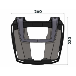 Portaequipaje easyrack negro para Suzuki GSX-S 1000 GT / TRAVEL EDITION (2022-)