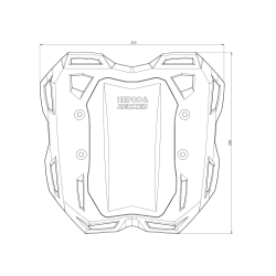 Portaequipajes trasero Minirack Soft para BMW F 900 GS (2024-)