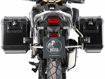 SISTEMA DE MALETAS RECORTADOS DE ACERO INOXIDABLE CON KIT DE PORTAEQUIPAJES XPLORER PARA HONDA CRF 1100L AFRICA TWIN (2024-)