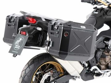 SISTEMA DE MALETAS RECORTADOS DE ACERO INOXIDABLE CON KIT DE PORTAEQUIPAJES XPLORER PARA HONDA CRF 1100L AFRICA TWIN (2024-)