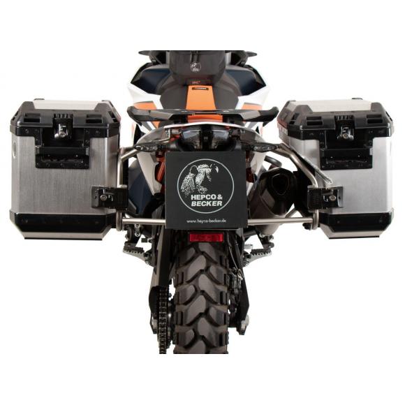 Juego Portaequipajes Cutout y Maletas Xplorer 40/37 Plata para KTM 790 Adventure (2024)