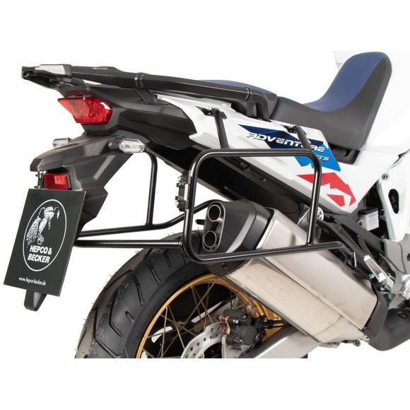 PORTAMALETAS LATERAL ATORNILLADO NEGRO PARA HONDA CRF 1100L AFRICA TWIN ADVENTURE SPORTS (2024-)
