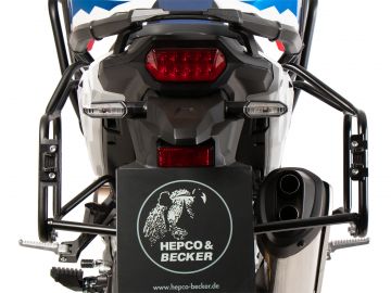 PORTAMALETAS LATERAL ATORNILLADO NEGRO PARA HONDA CRF 1100L AFRICA TWIN ADVENTURE SPORTS (2024-)