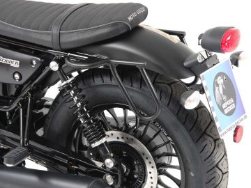 Porta Bolso de Piel Recortado para Moto Guzzi V9 Bobber/Special Edition (2021-)