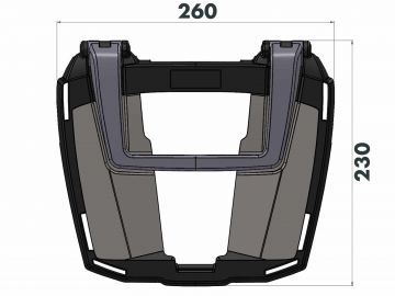 Soporte baúl moto Easyrack para Honda NT100/DCT/ES (2025-)