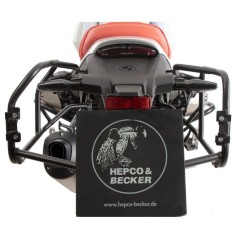 Soporte lateral Xplorer Cutout para maletas moto | Hepco & Becker