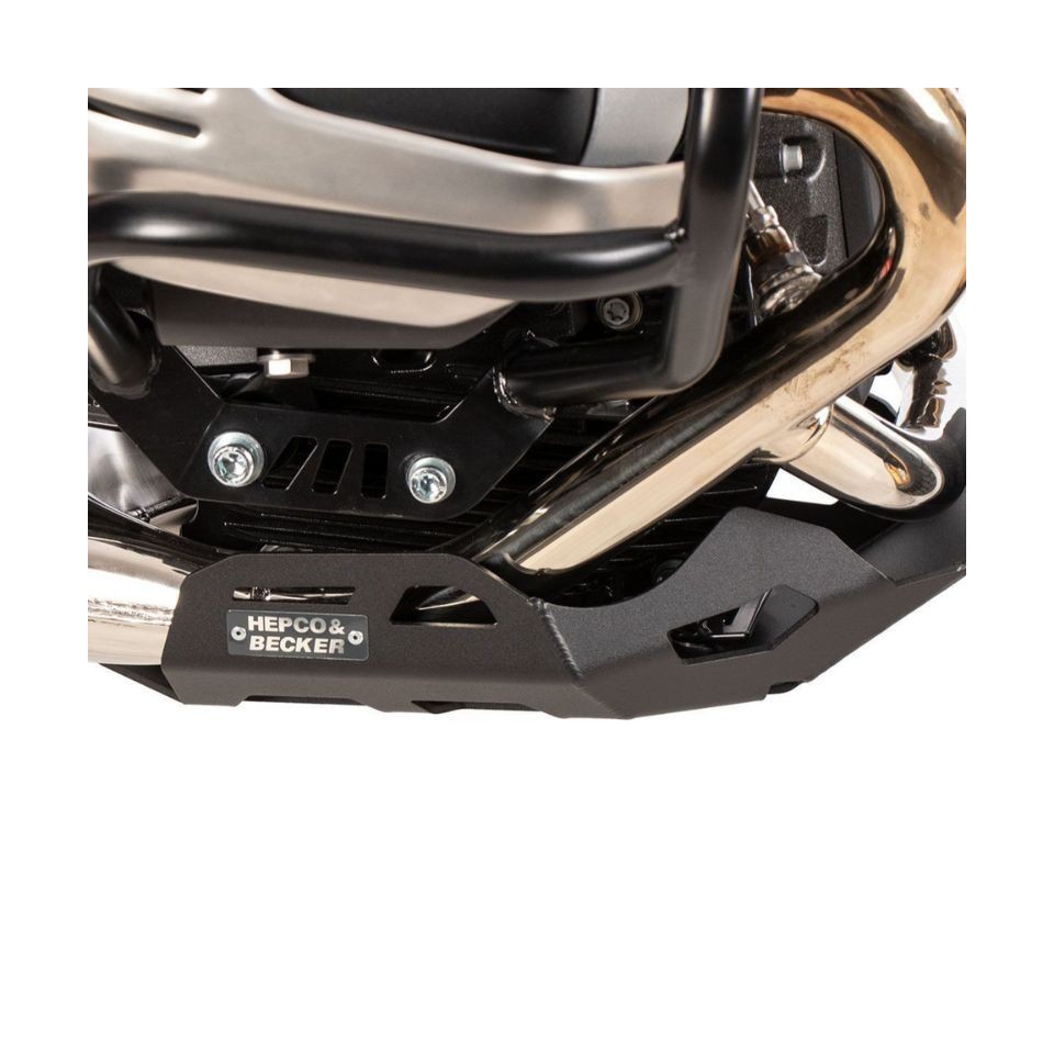 Placa protectora de motor Hepco & Becker | Cubrecárter aluminio moto