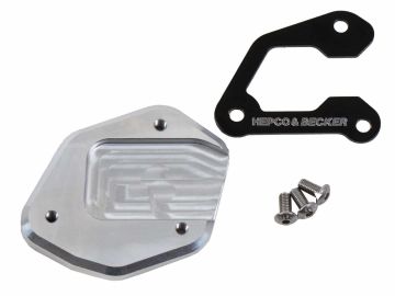 Placa caballete lateral plateada/negra para Yamaha XSR 900 (2022-)