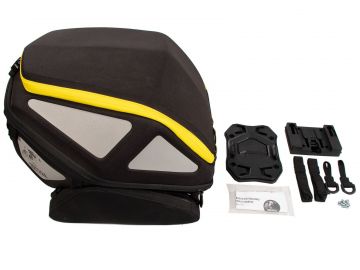 Bolsa Trasera Royster Amarilla Hepco Becker con Almohadilla
