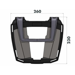 Soporte para baúl Easyrack para Zontes 125-C2 2025-