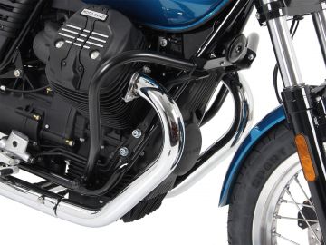 Barra de protección de motor color Negro para Moto Guzzi V 7 III Stone/Special/Anniversario/Racer (2017-)