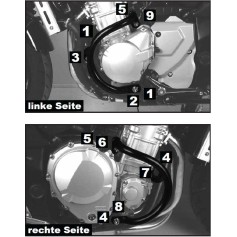 Barras de protección del motor para Suzuki GSF 1250 / S Bandit (2007-2016)