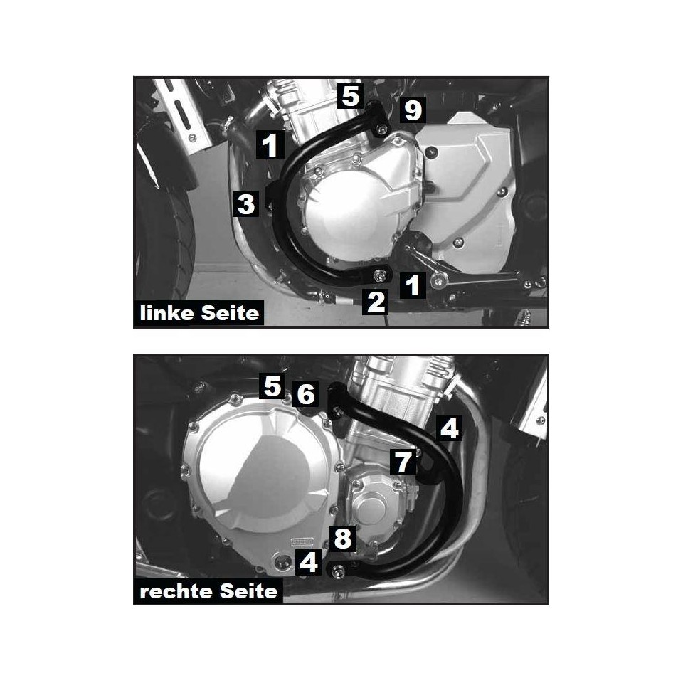 Barras de protección del motor para Suzuki GSF 1250 / S Bandit (2007-2016)